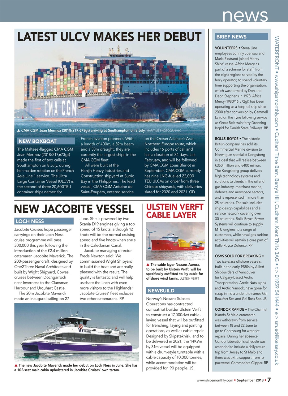 Ships Monthly Preview Pages