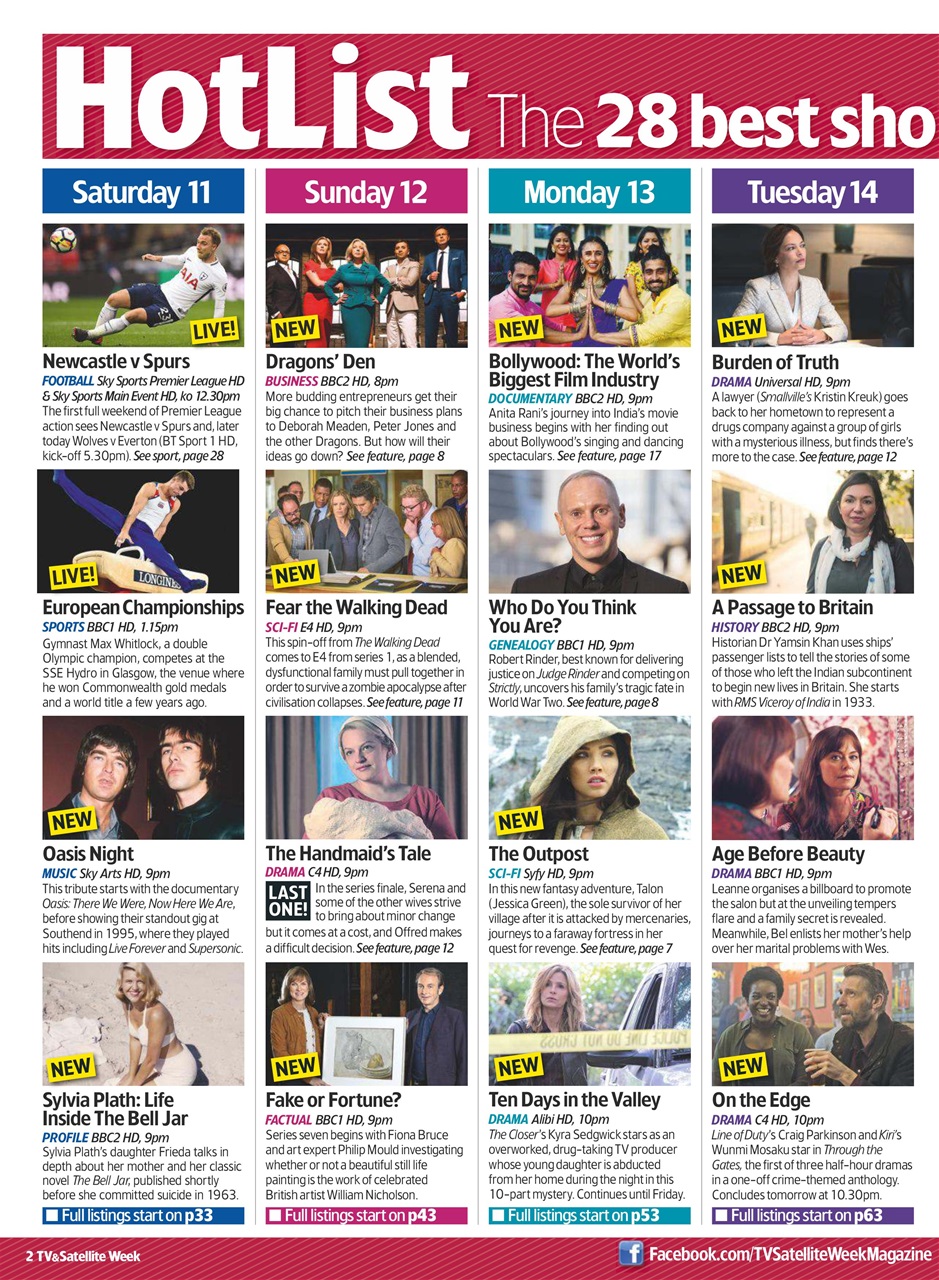TV & Satellite Week Preview Pages