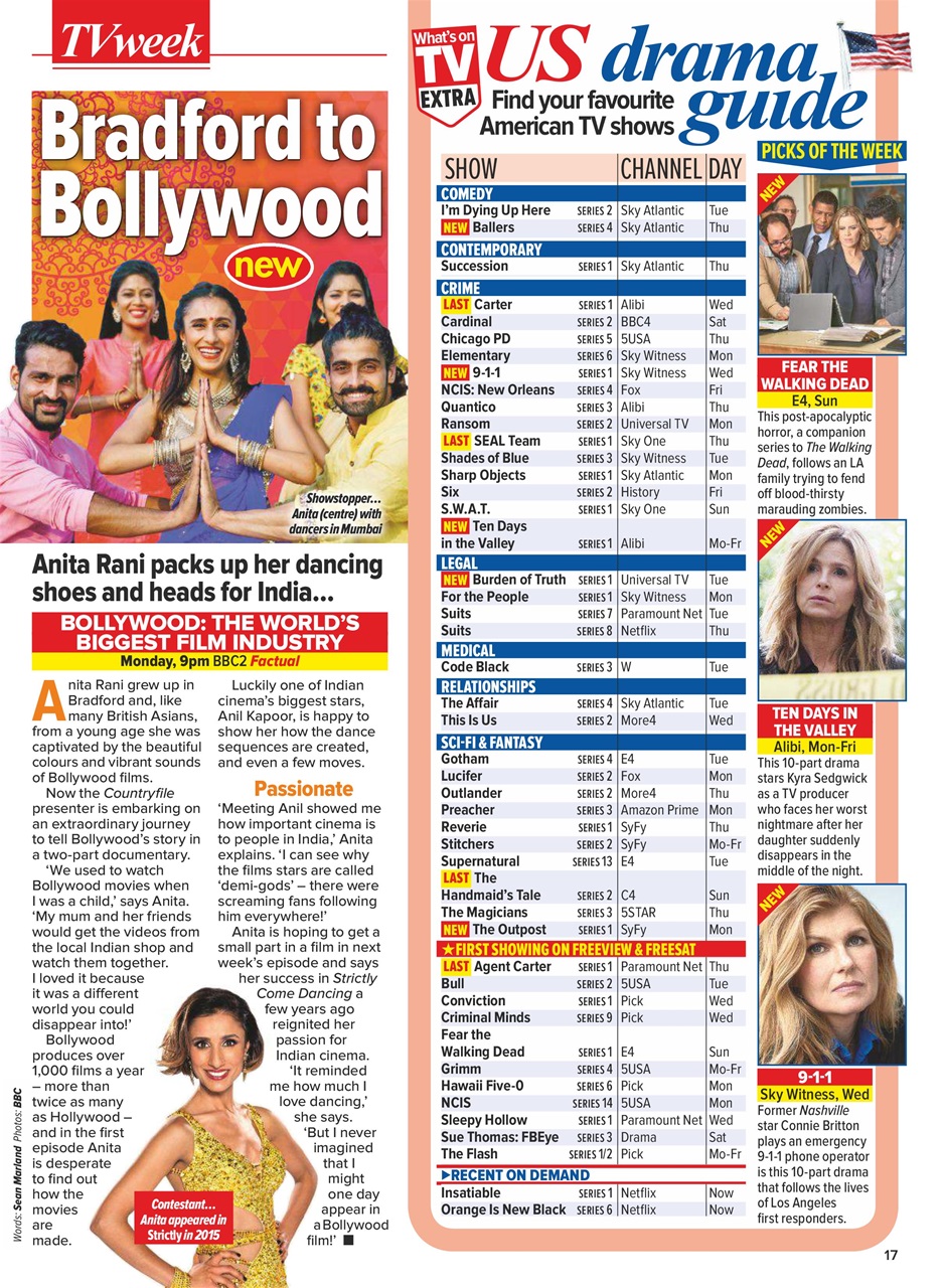 What's on TV Preview Pages