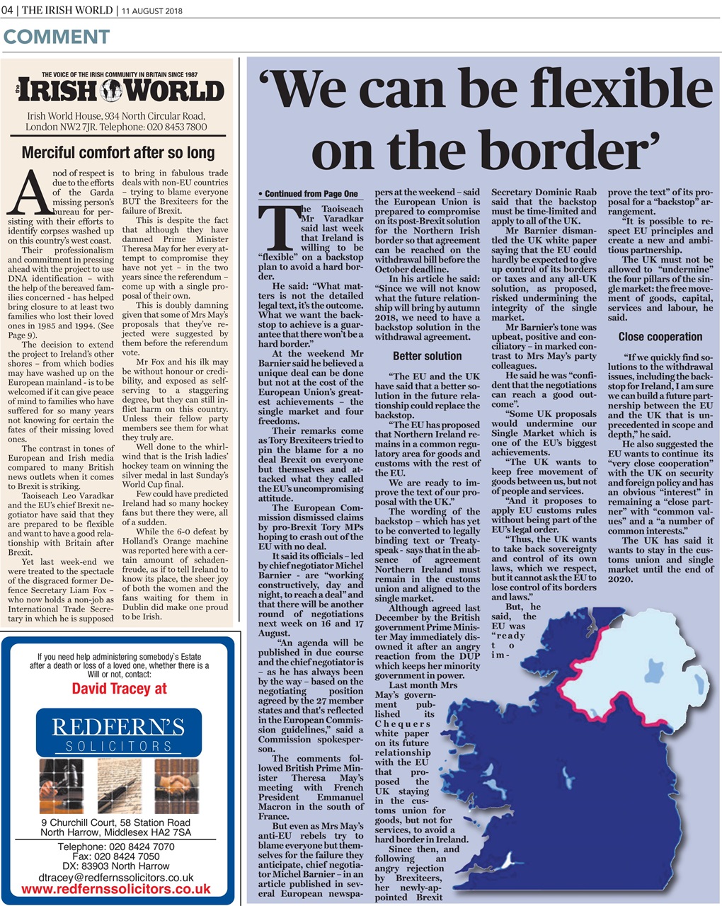 Irish World Preview Pages