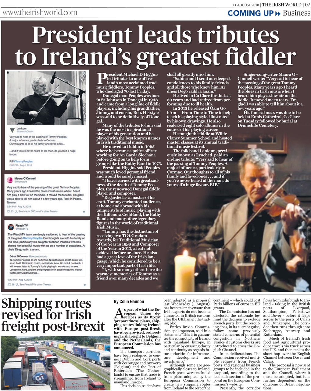 Irish World Preview Pages