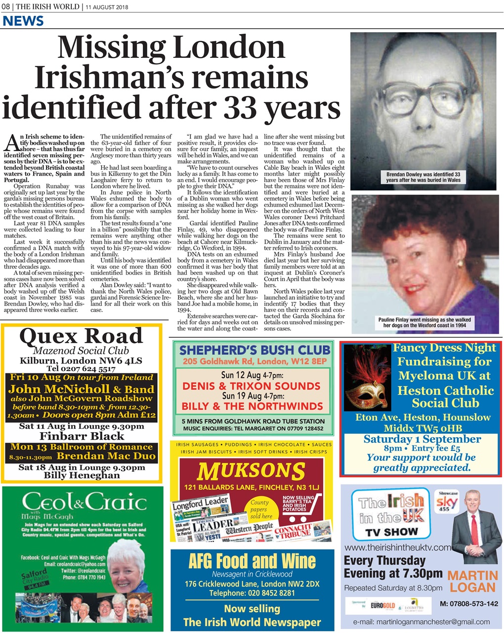 Irish World Preview Pages