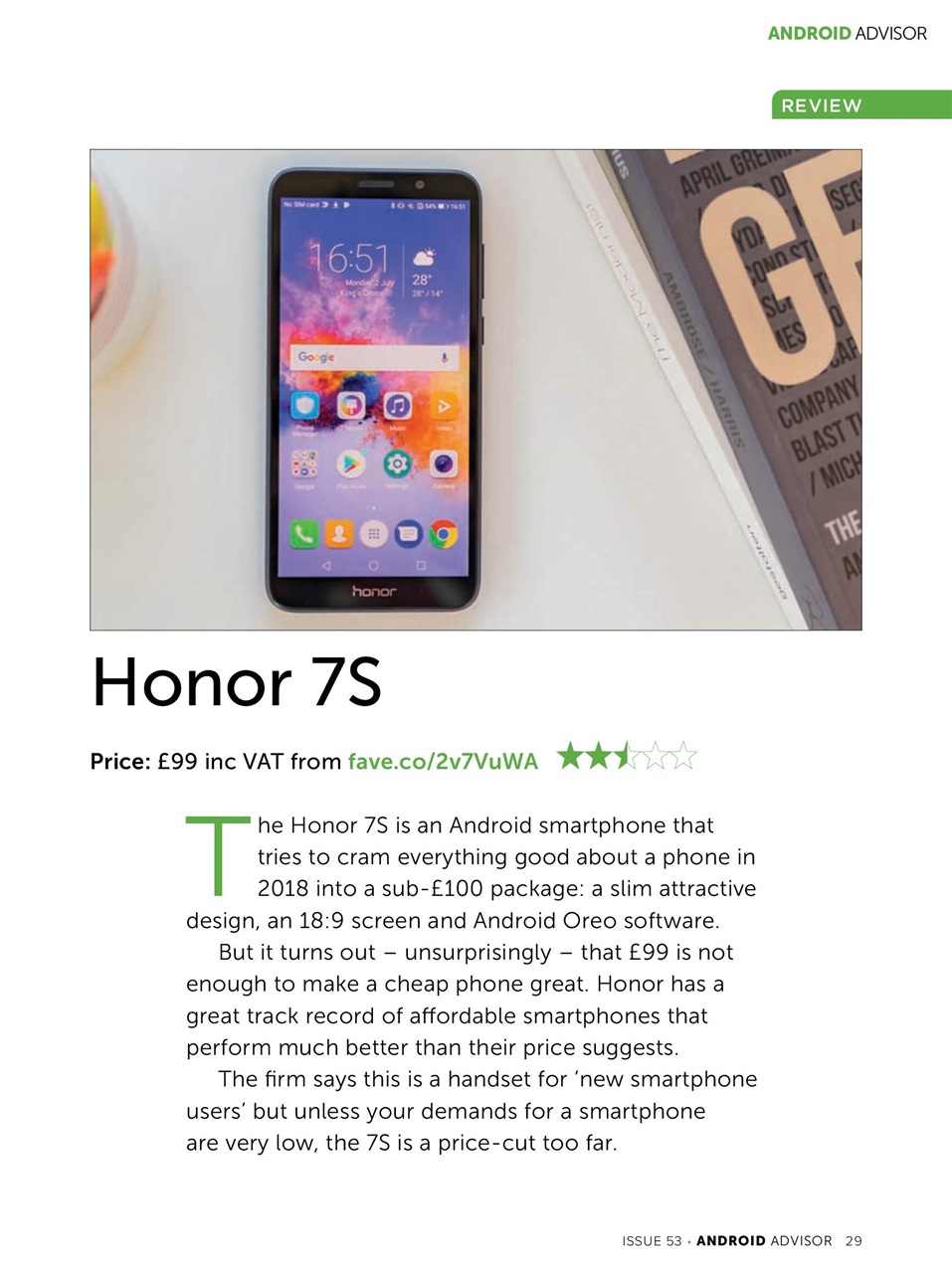 Android Advisor Preview Pages