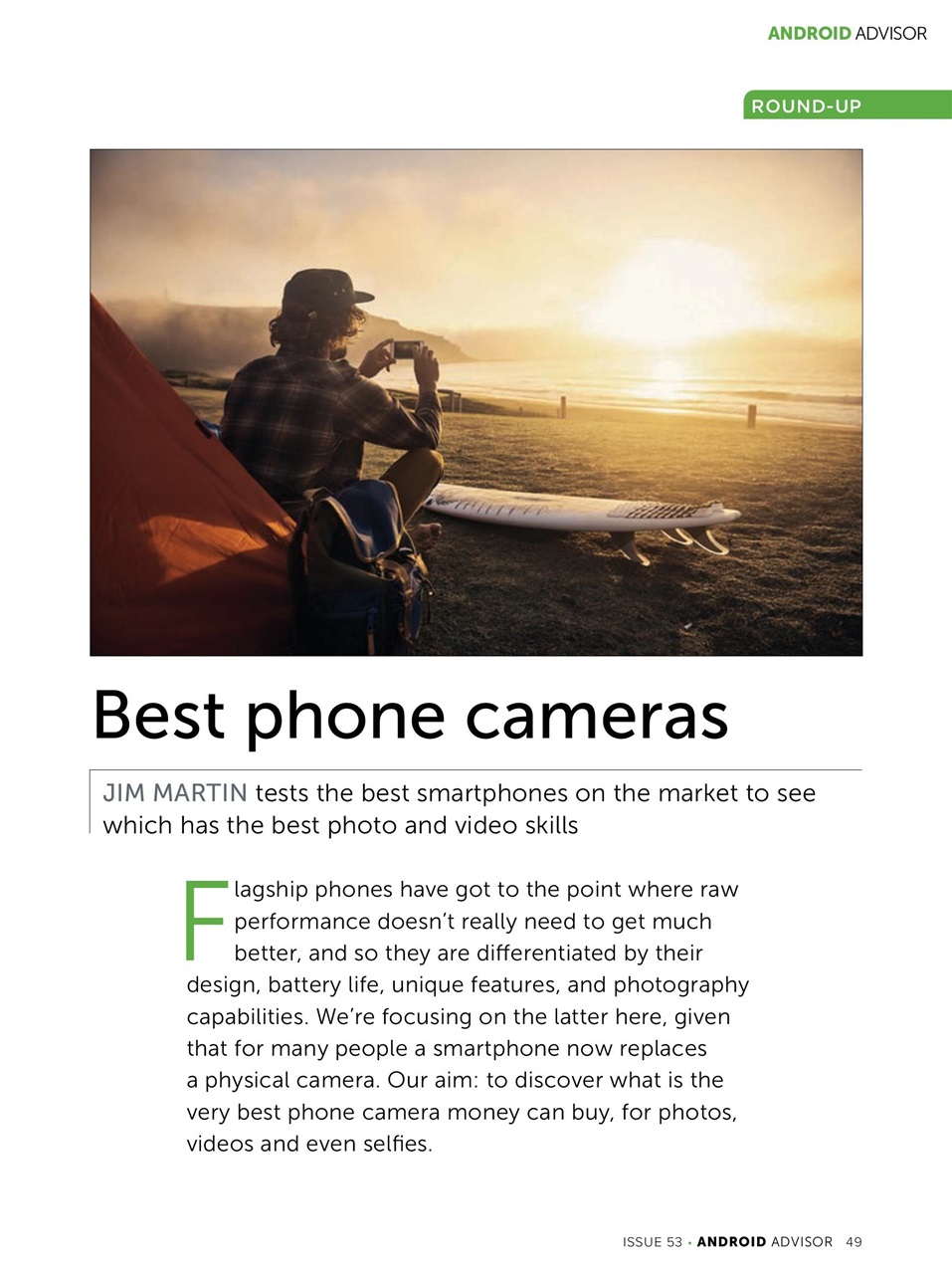 Android Advisor Preview Pages