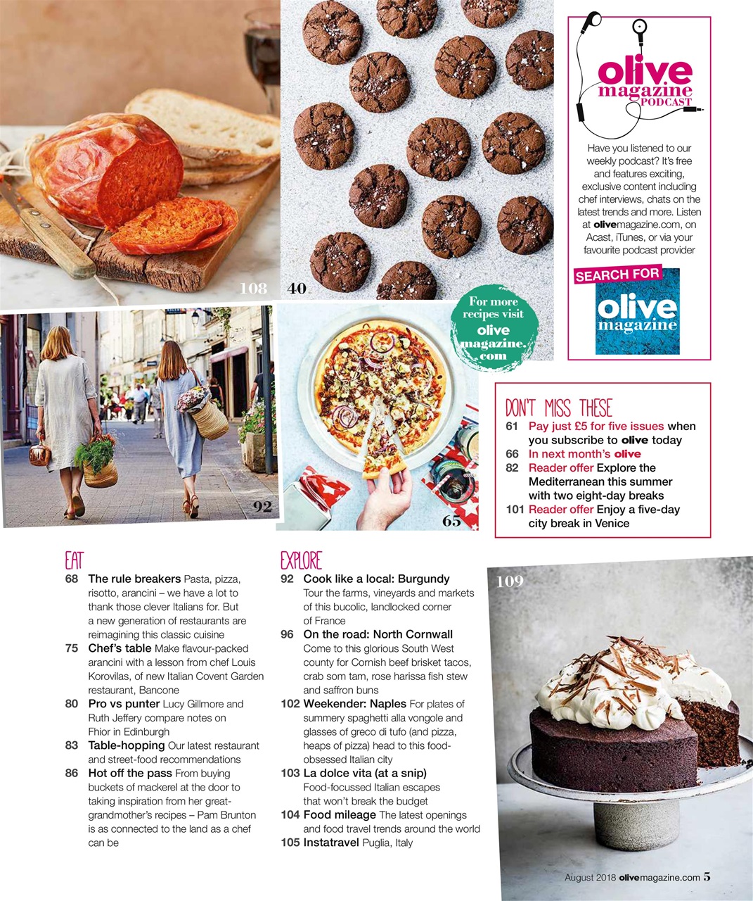 Olive Magazine Preview Pages