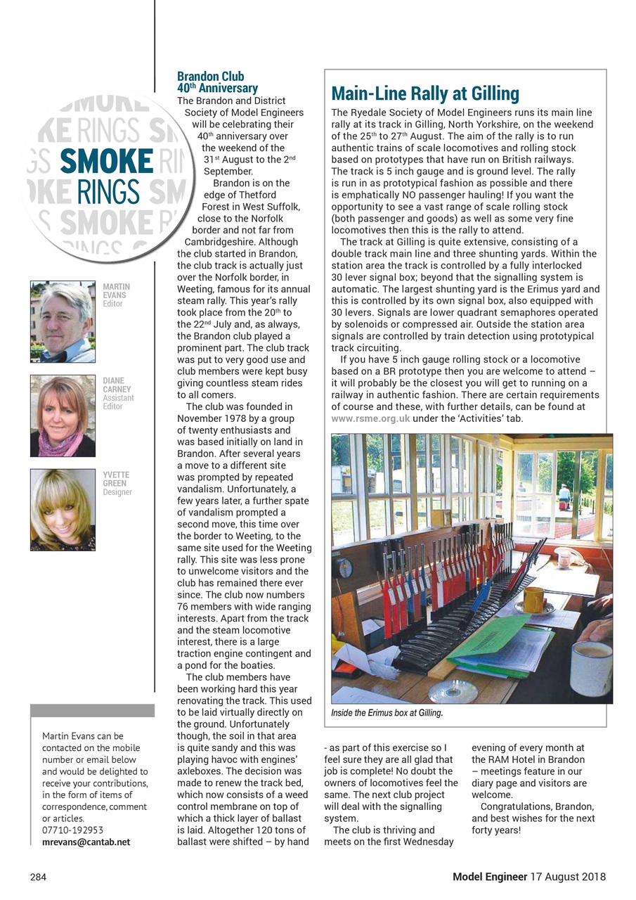 Model Engineer Preview Pages