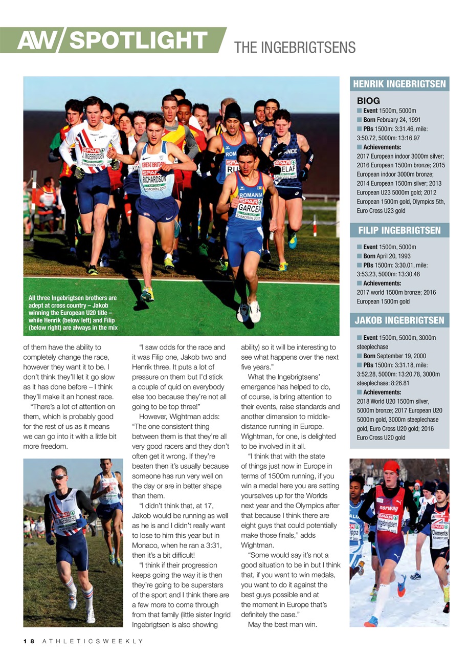 AW – Athletics Weekly Magazine Preview Pages