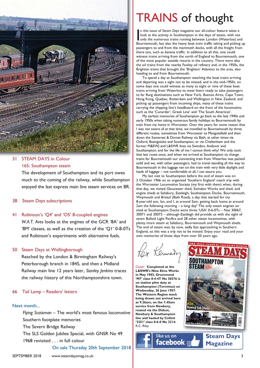 Steam Days Preview Pages