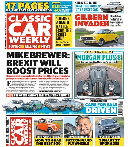 Classic Car Weekly issue 8th August 2018