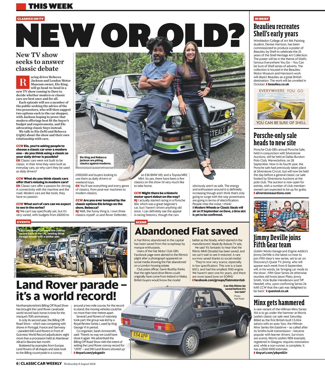 Classic Car Weekly Preview Pages