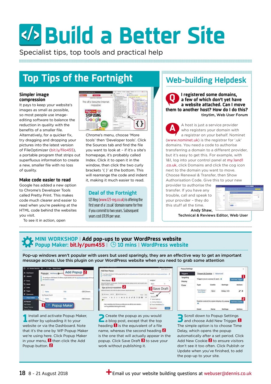 Webuser Preview Pages