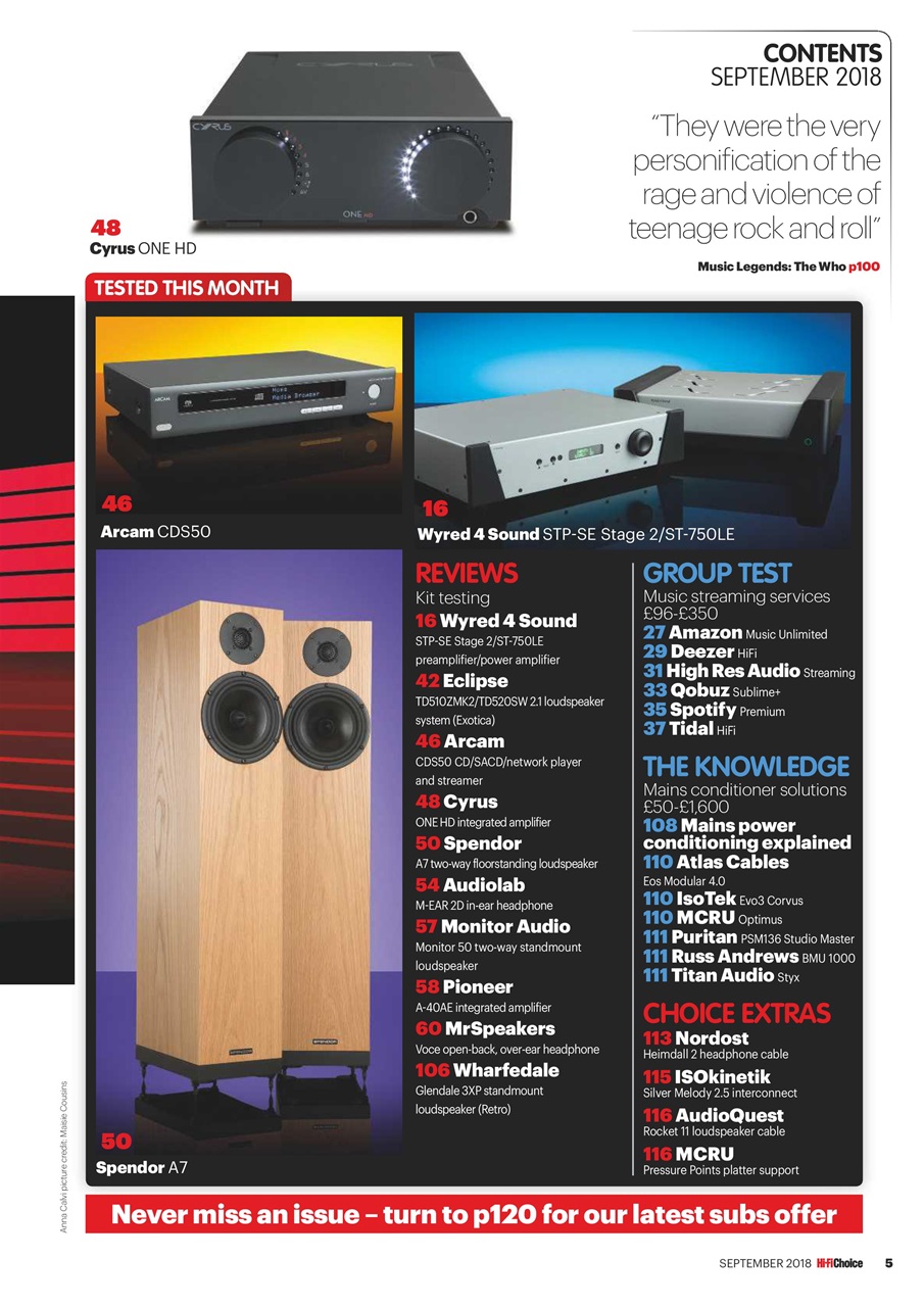 Hi-Fi Choice Preview Pages