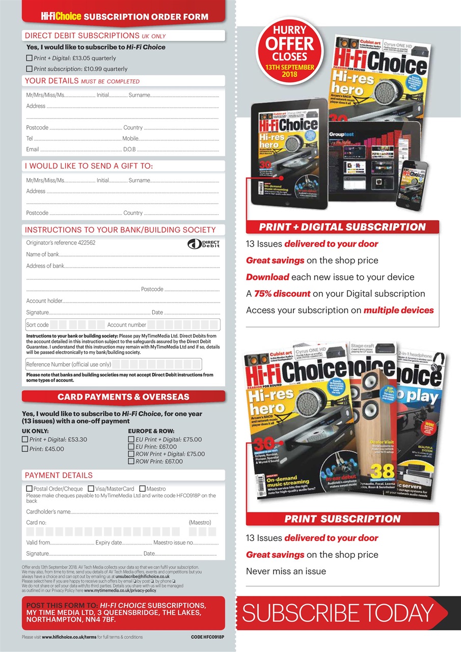 Hi-Fi Choice Preview Pages