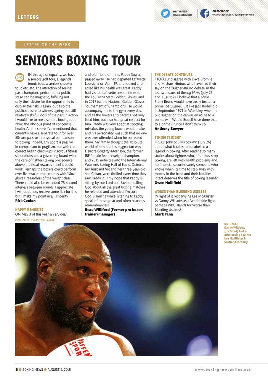 Boxing News Preview Pages