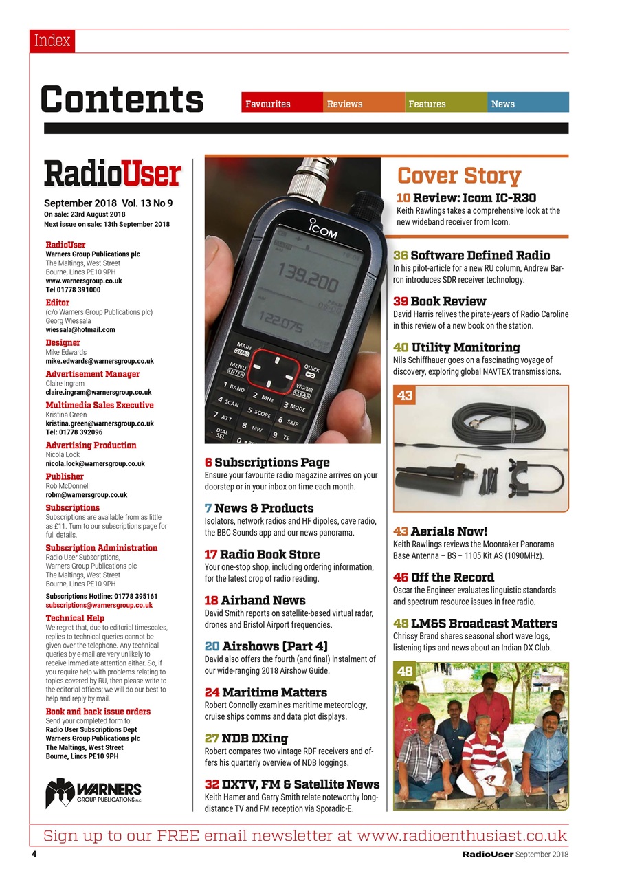 Radio User Preview Pages