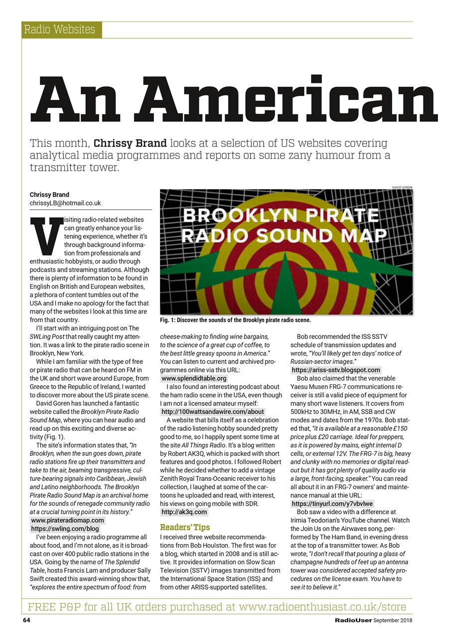 Radio User Preview Pages