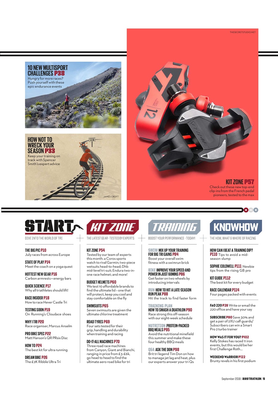 220 Triathlon Magazine Preview Pages