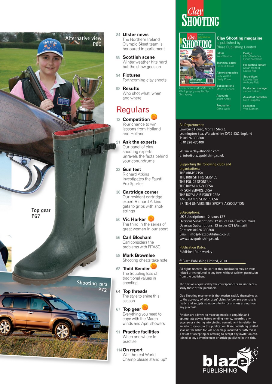 Clay Shooting Preview Pages