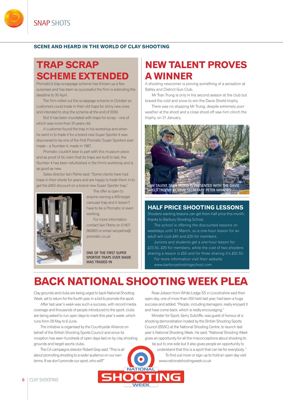 Clay Shooting Preview Pages