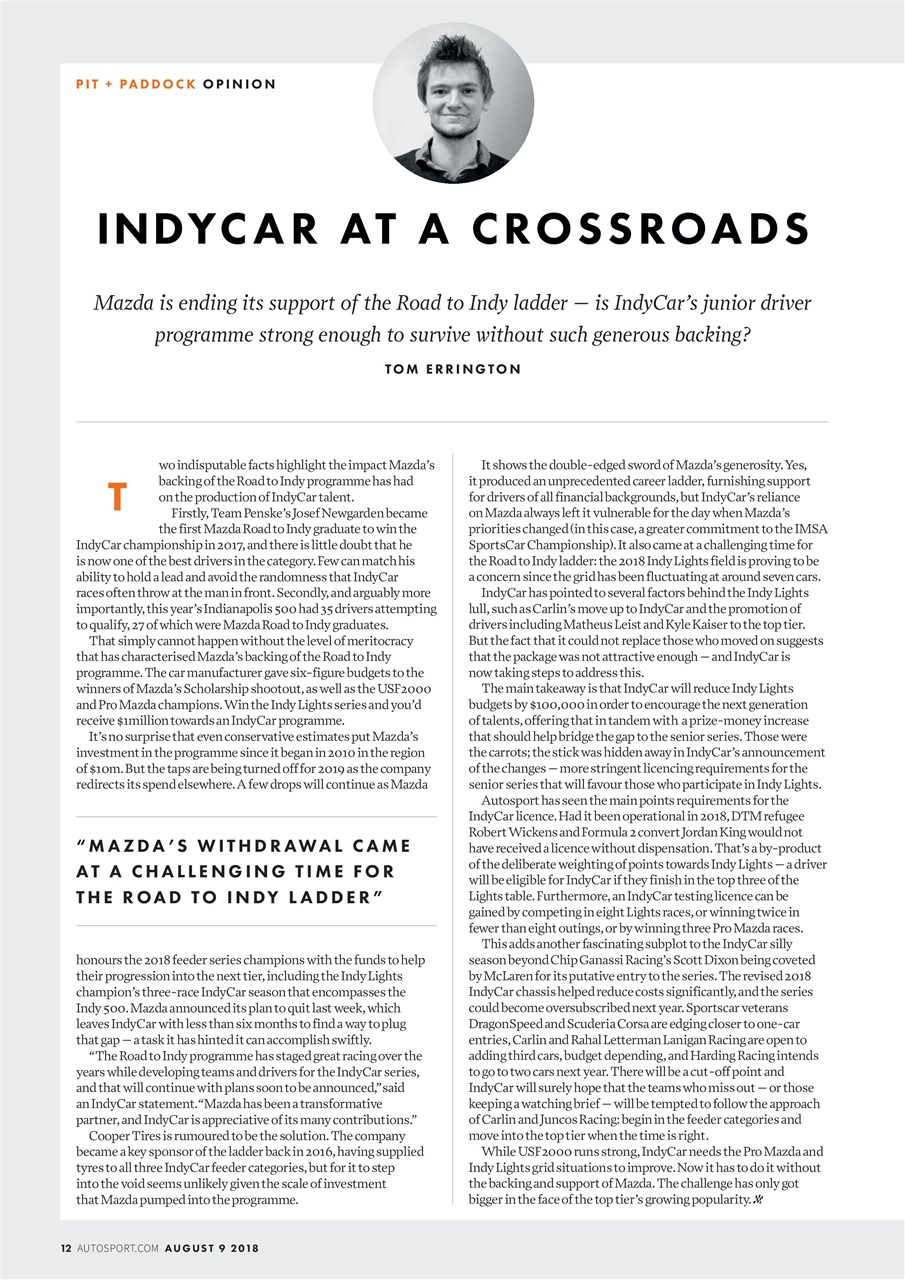 Autosport Preview Pages