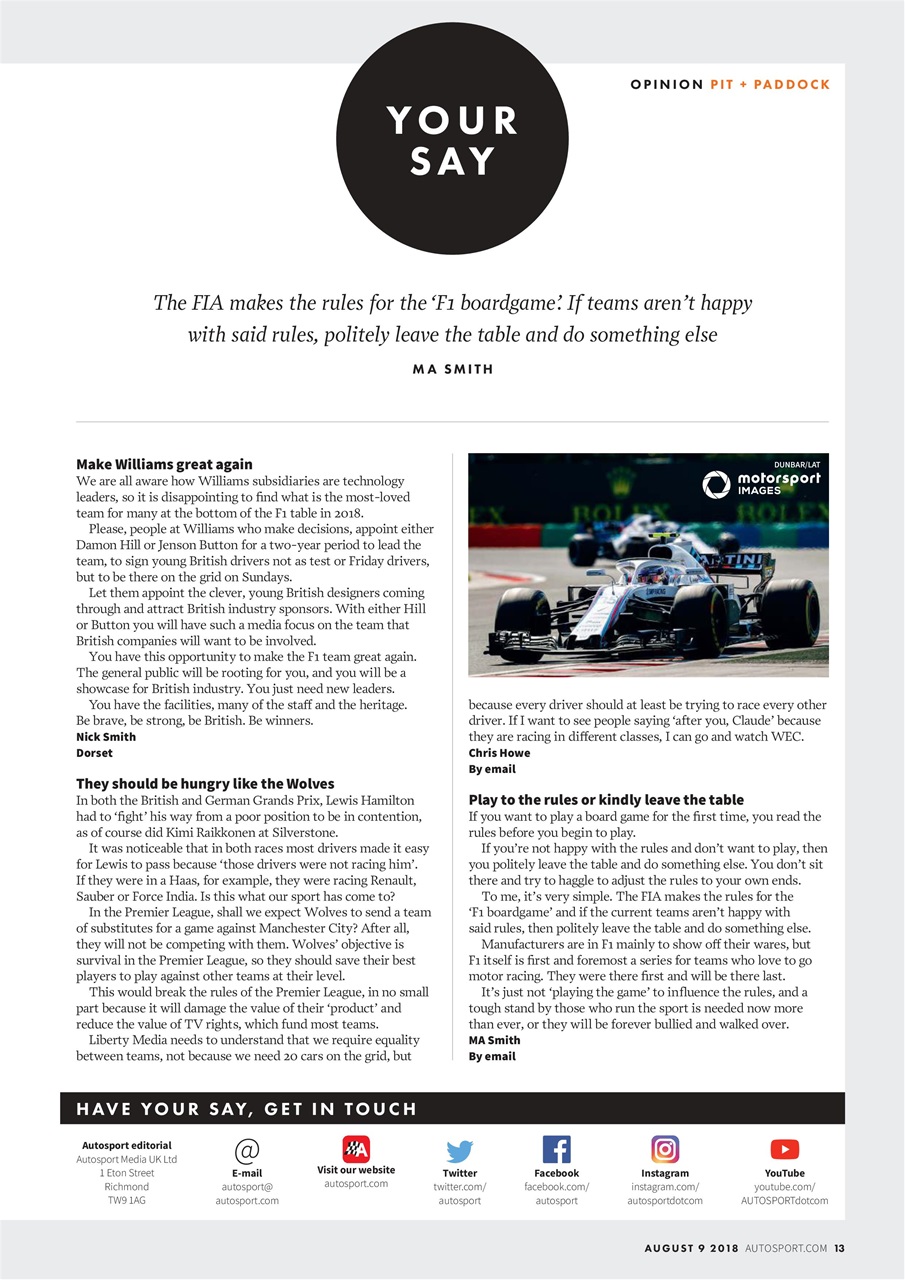 Autosport Preview Pages