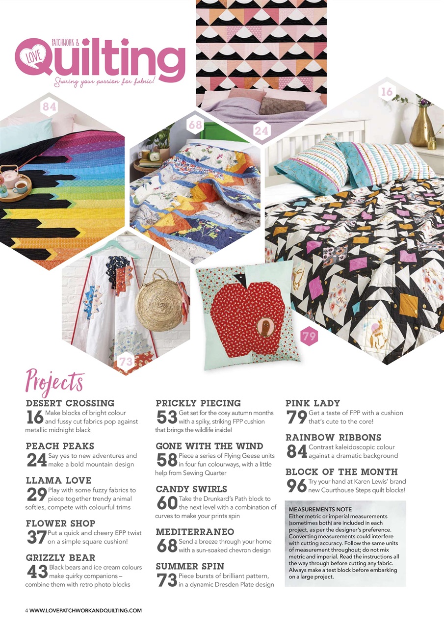 Love Patchwork & Quilting Preview Pages