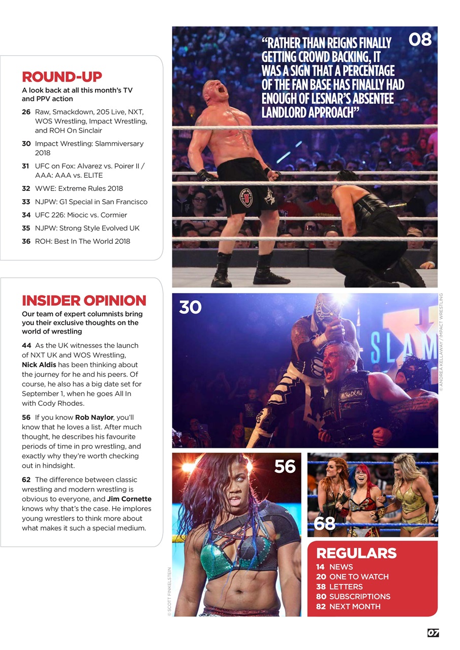 Wrestletalk Magazine Preview Pages