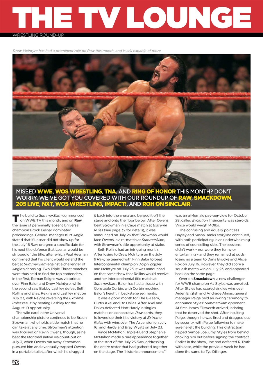 Wrestletalk Magazine Preview Pages