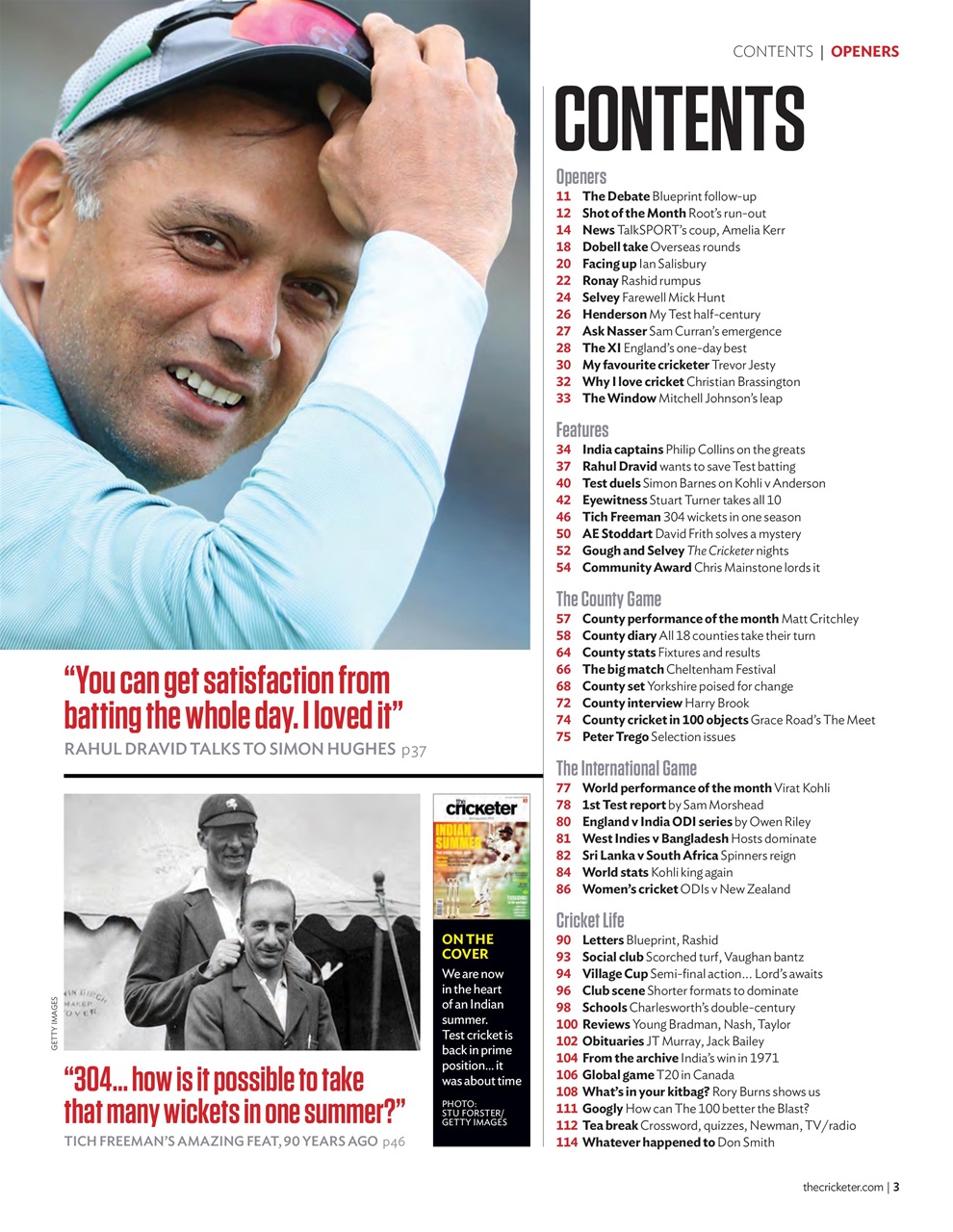 The Cricketer Magazine Preview Pages