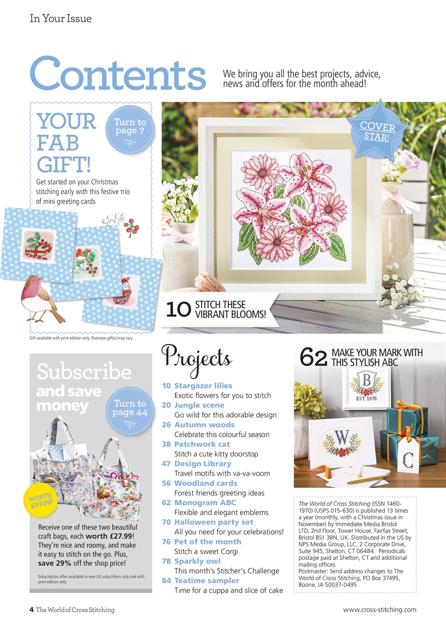 The World of Cross Stitching Preview Pages