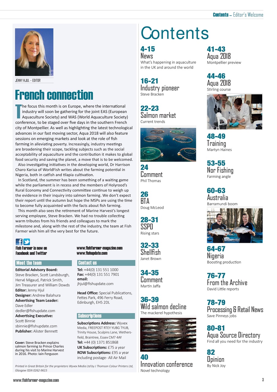 Fish Farmer Magazine Preview Pages