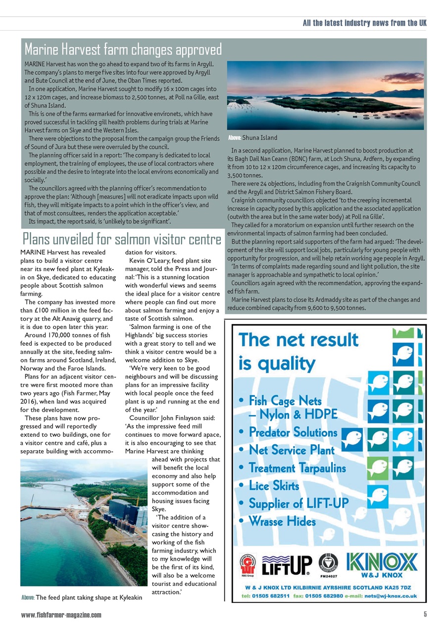 Fish Farmer Magazine Preview Pages