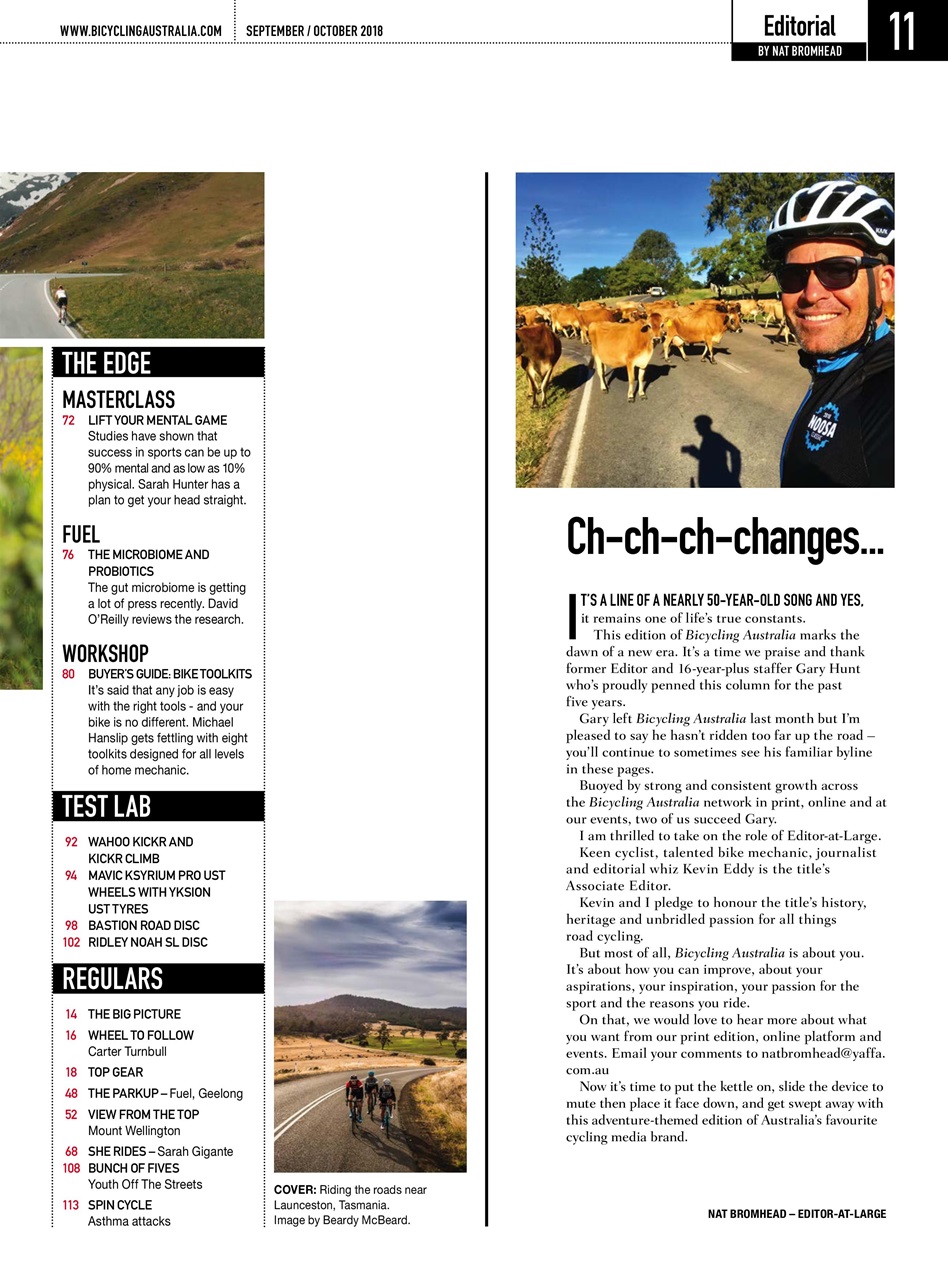 Bicycling Australia Preview Pages