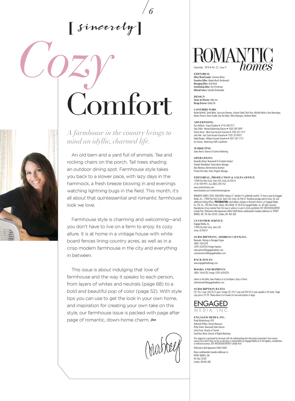 Romantic Homes Preview Pages