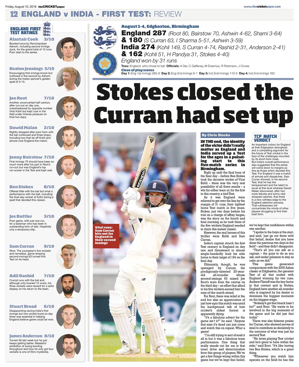The Cricket Paper Preview Pages