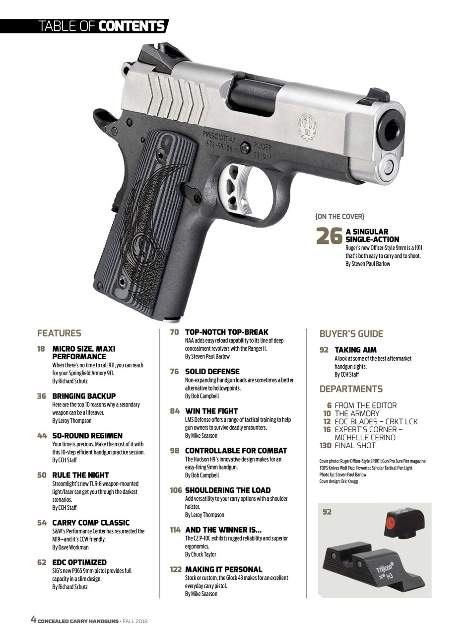 Concealed Carry Handguns Preview Pages