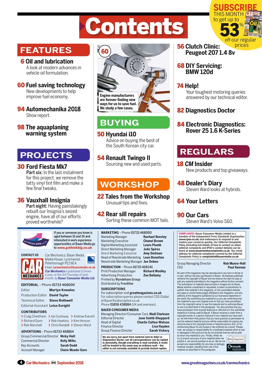 Car Mechanics Preview Pages