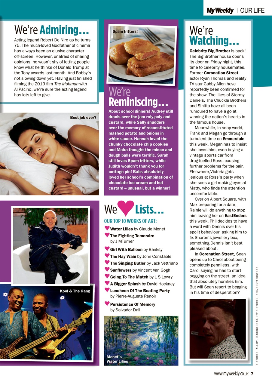 My Weekly Preview Pages