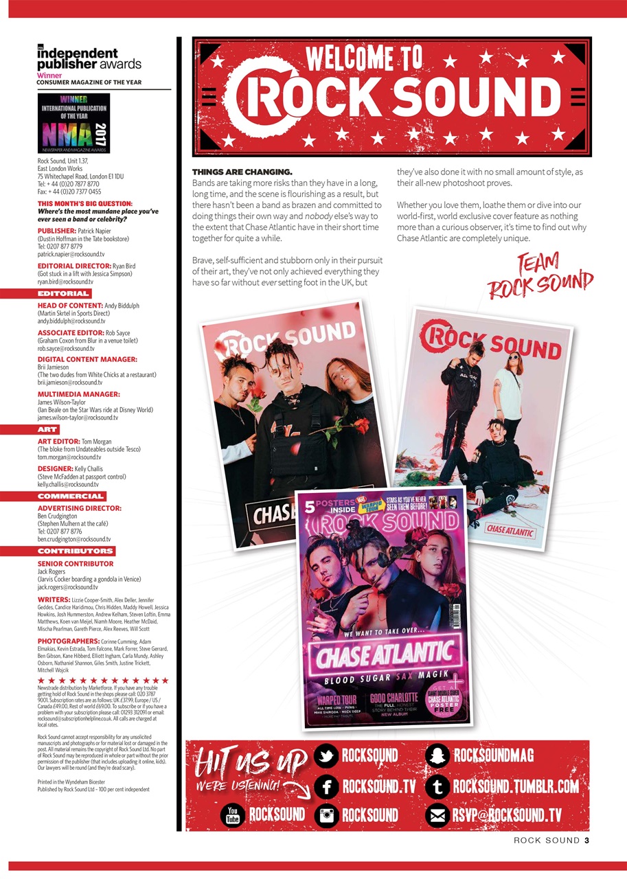 Rock Sound Magazine Preview Pages