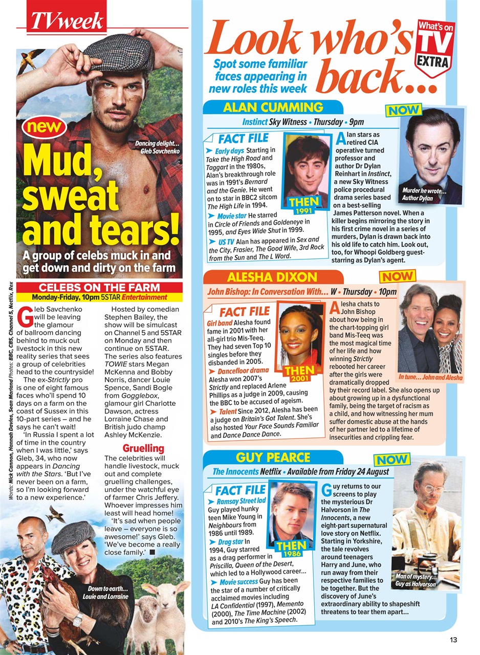 What's on TV Preview Pages