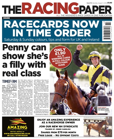 The Racing Paper issue 11th August 2018