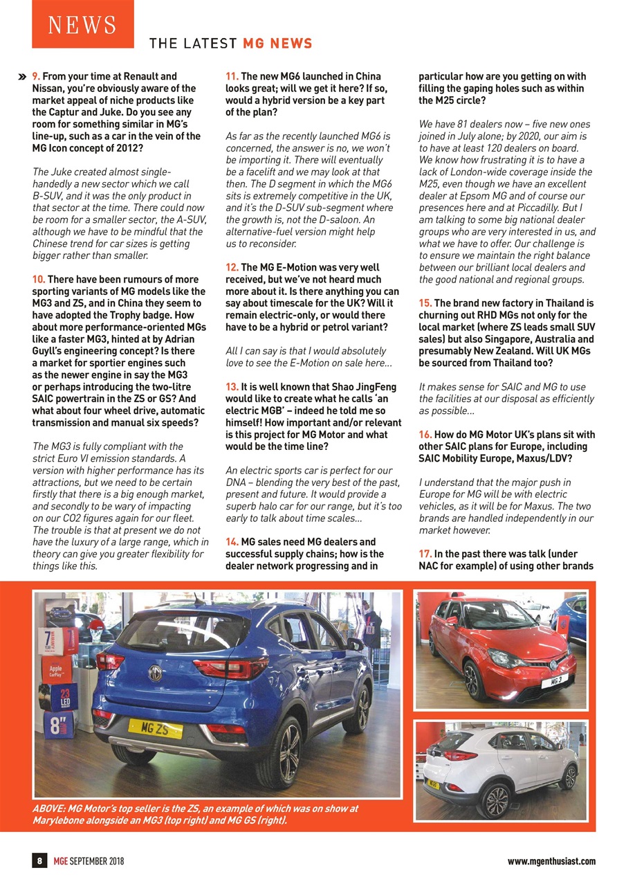 MG Enthusiast Preview Pages