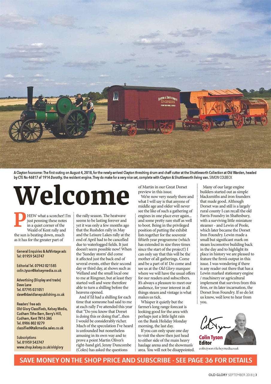 Old Glory Magazine Preview Pages