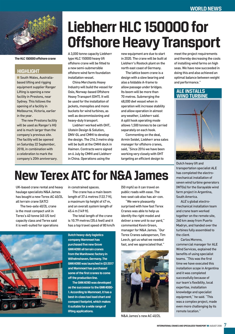 Int. Cranes and Specialized Transp Preview Pages