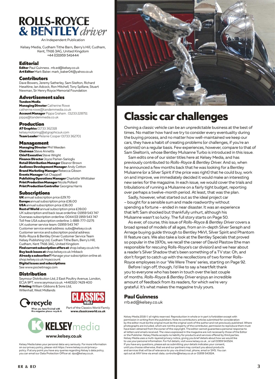 Rolls-Royce & Bentley Driver Preview Pages