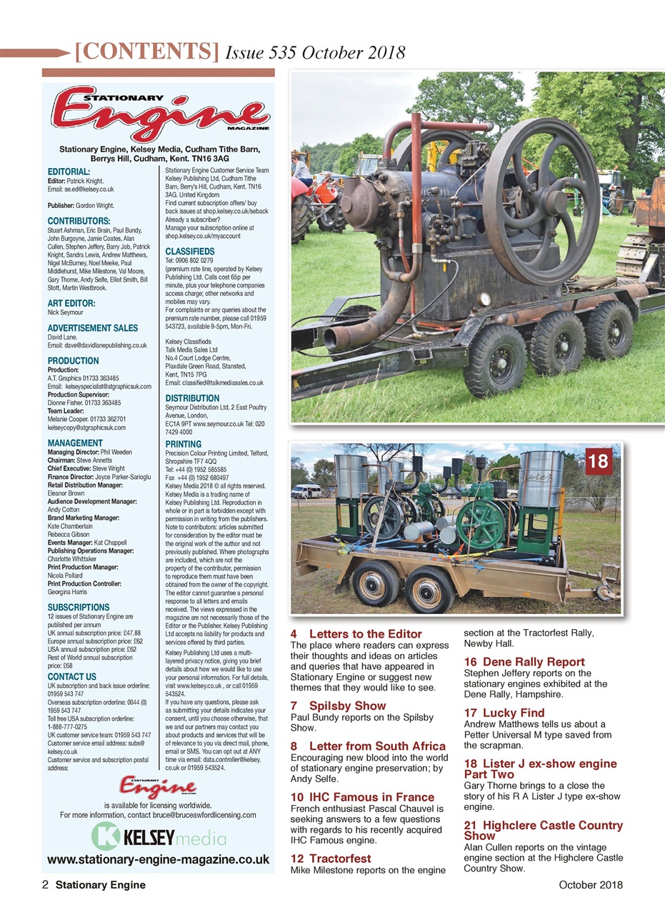 Stationary Engine Preview Pages