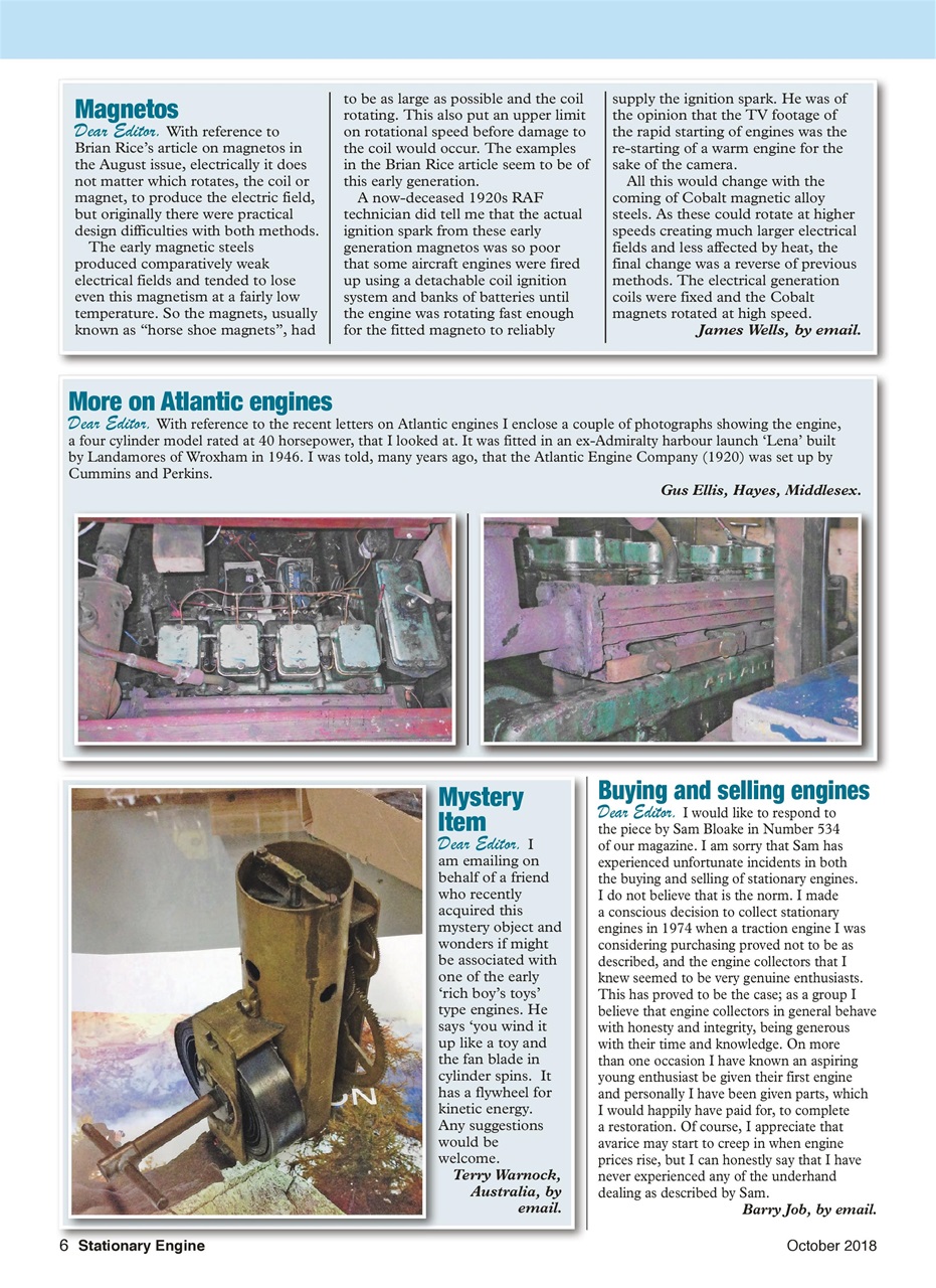 Stationary Engine Preview Pages