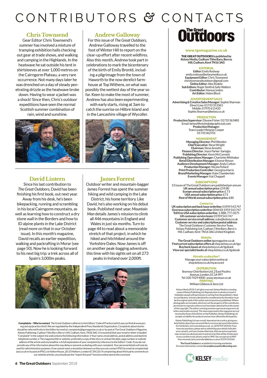 TGO - The Great Outdoors Magazine Preview Pages