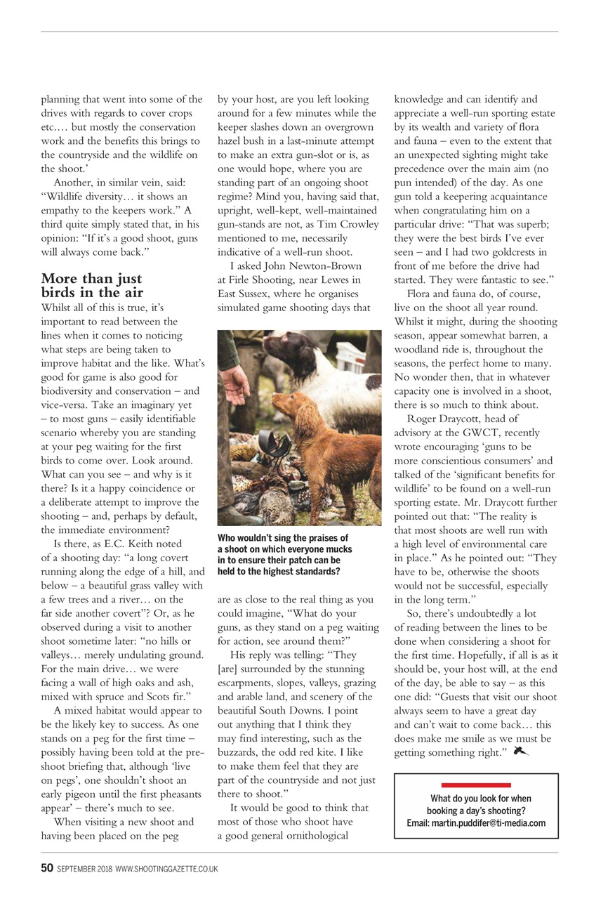 Shooting Gazette Preview Pages