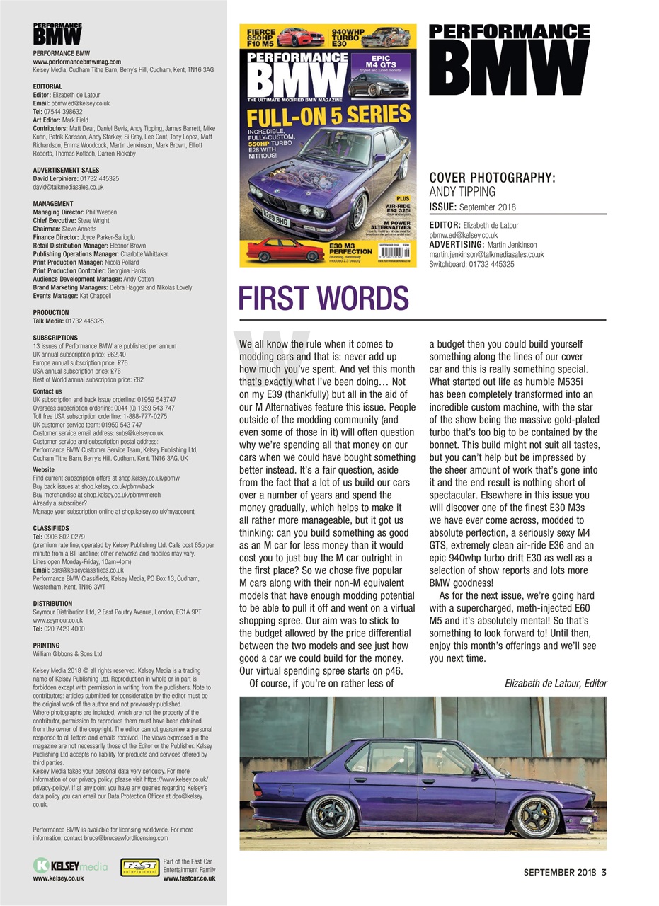 Performance BMW Preview Pages